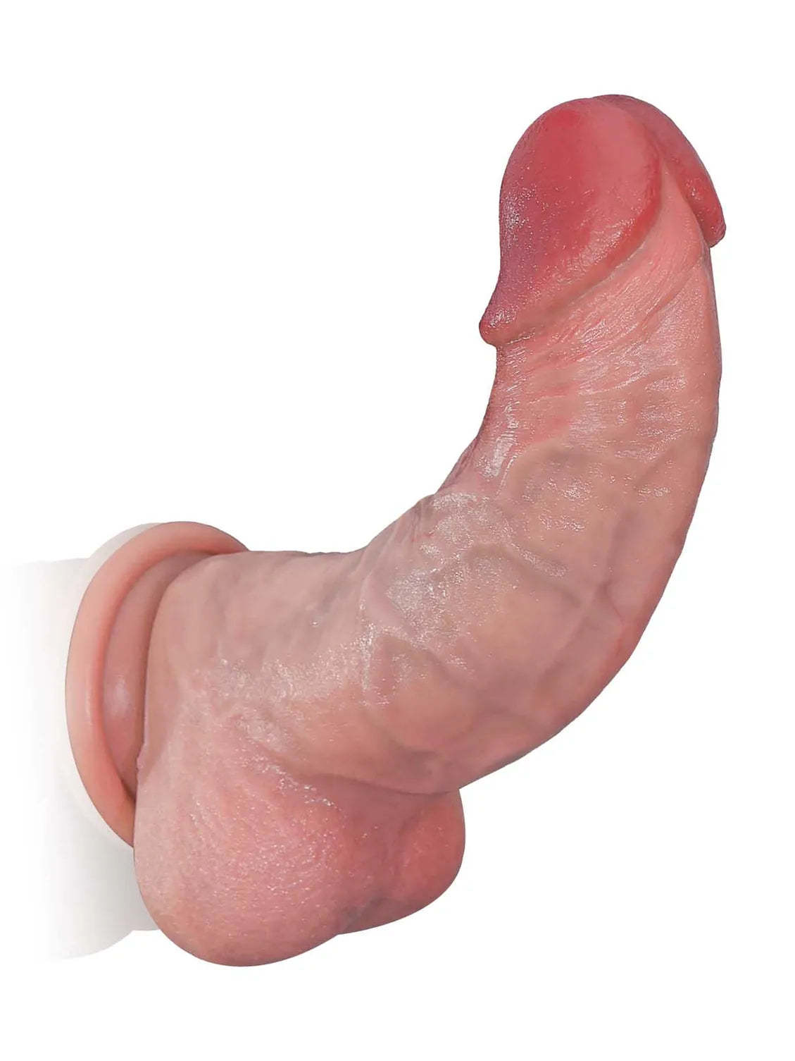 Gary 7.7" x 2" Tapered Ridged Full Bulge Realistic Soft Touch Dildo