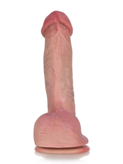 Aderian 8" x 1.6" Unique Mid-Thick Dildo with Flexible Shaft and Veins
