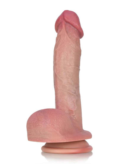 Aderian 8" x 1.6" Unique Mid-Thick Dildo with Flexible Shaft and Veins
