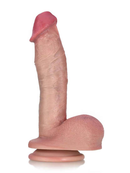 Aderian 8" x 1.6" Unique Mid-Thick Dildo with Flexible Shaft and Veins