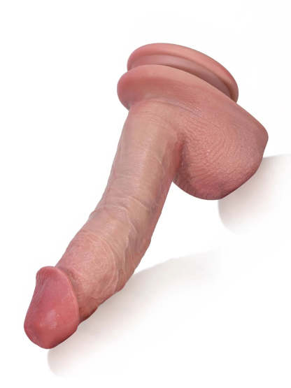 Aderian 8" x 1.6" Unique Mid-Thick Dildo with Flexible Shaft and Veins