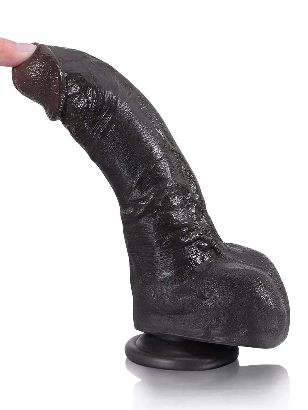 Dave | 7.5" x 1.8" - Deep Small Real Feel Black Dildos For Beginner