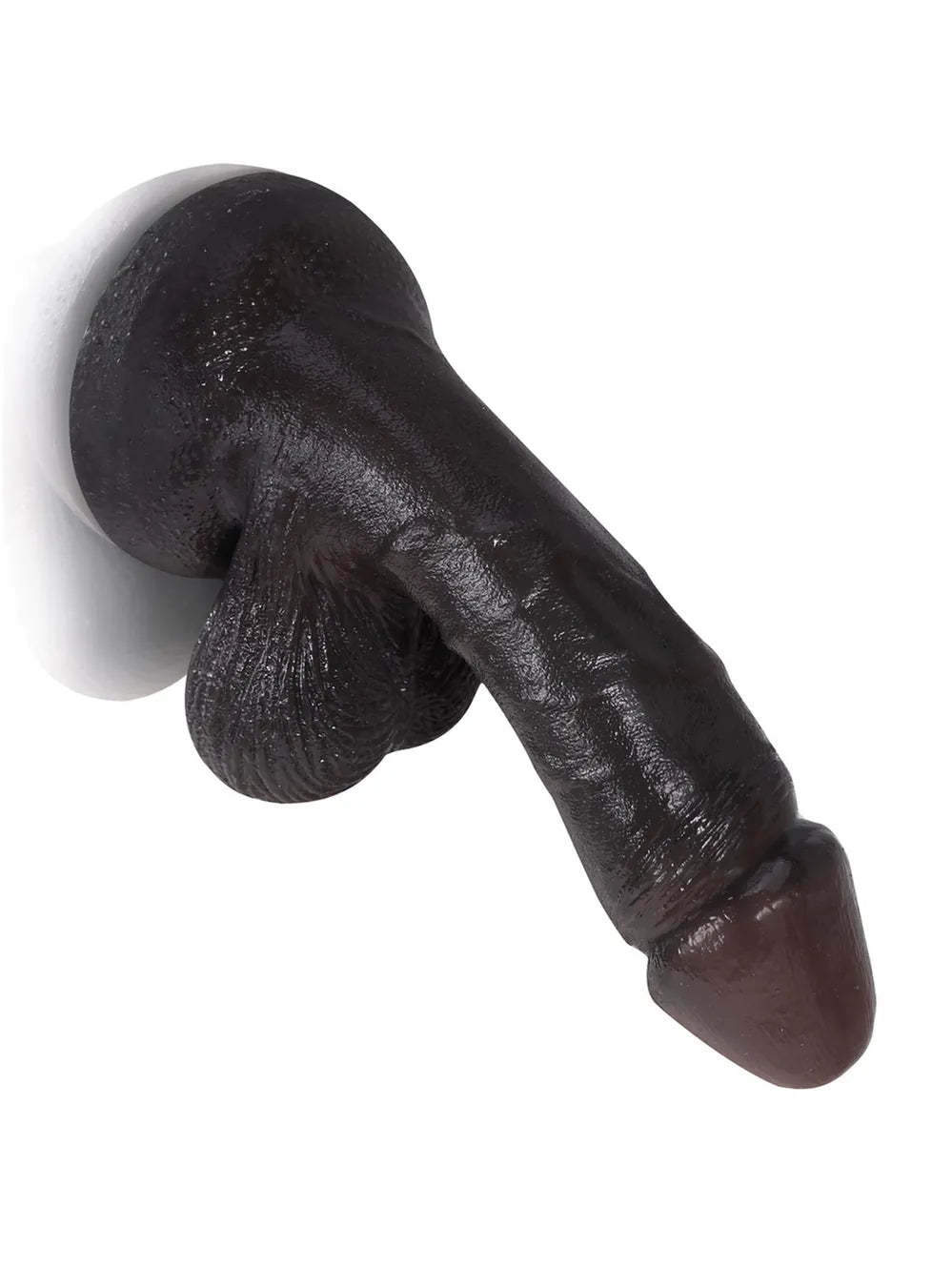 Smith | 6" x 1.3" - Softest Black Like Small Penis Dildo With Swinging Saggy Balls