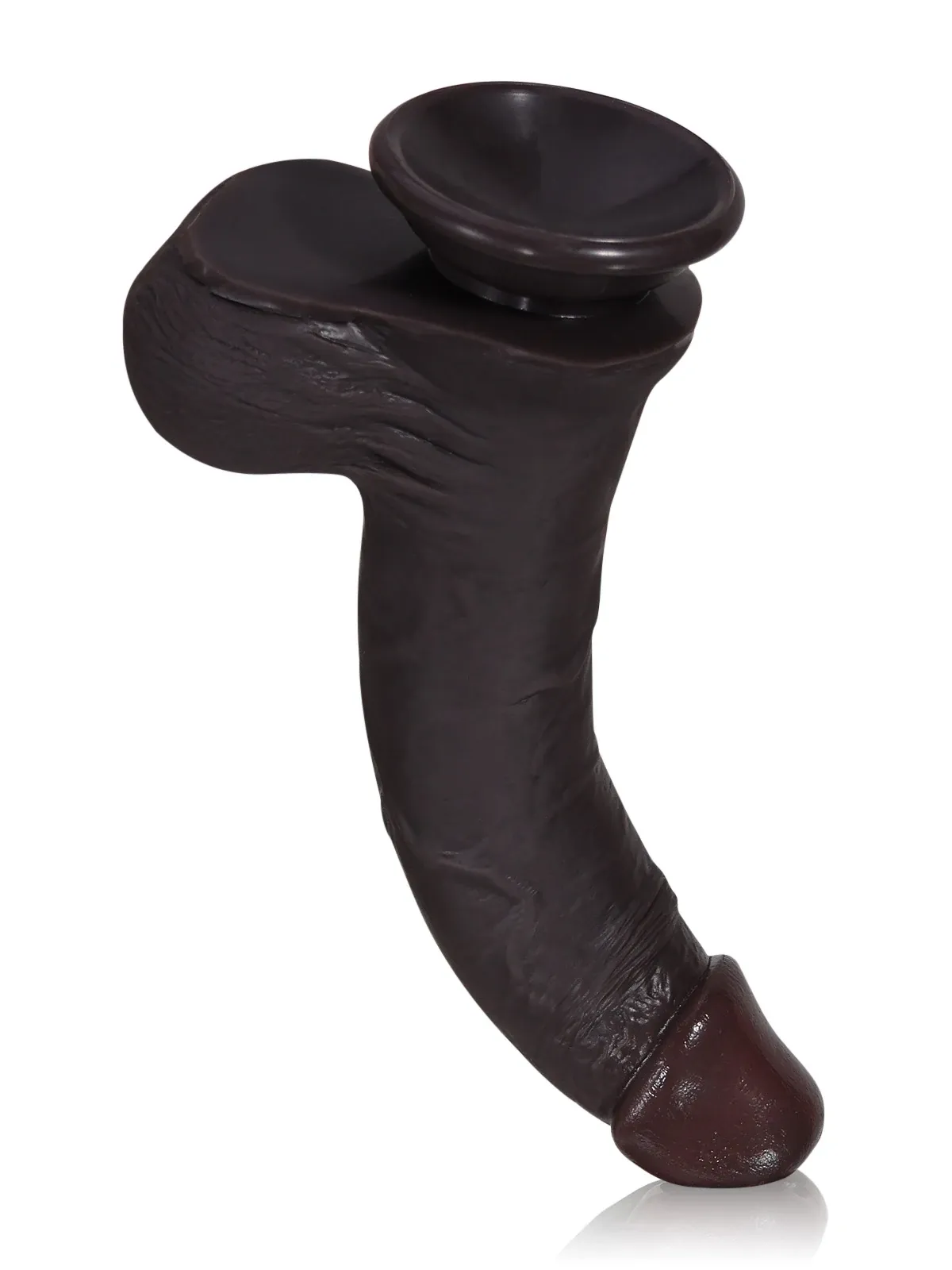  Billy 8.7” x 1.7” Black Sliding Skin Dildo With Moving Balls