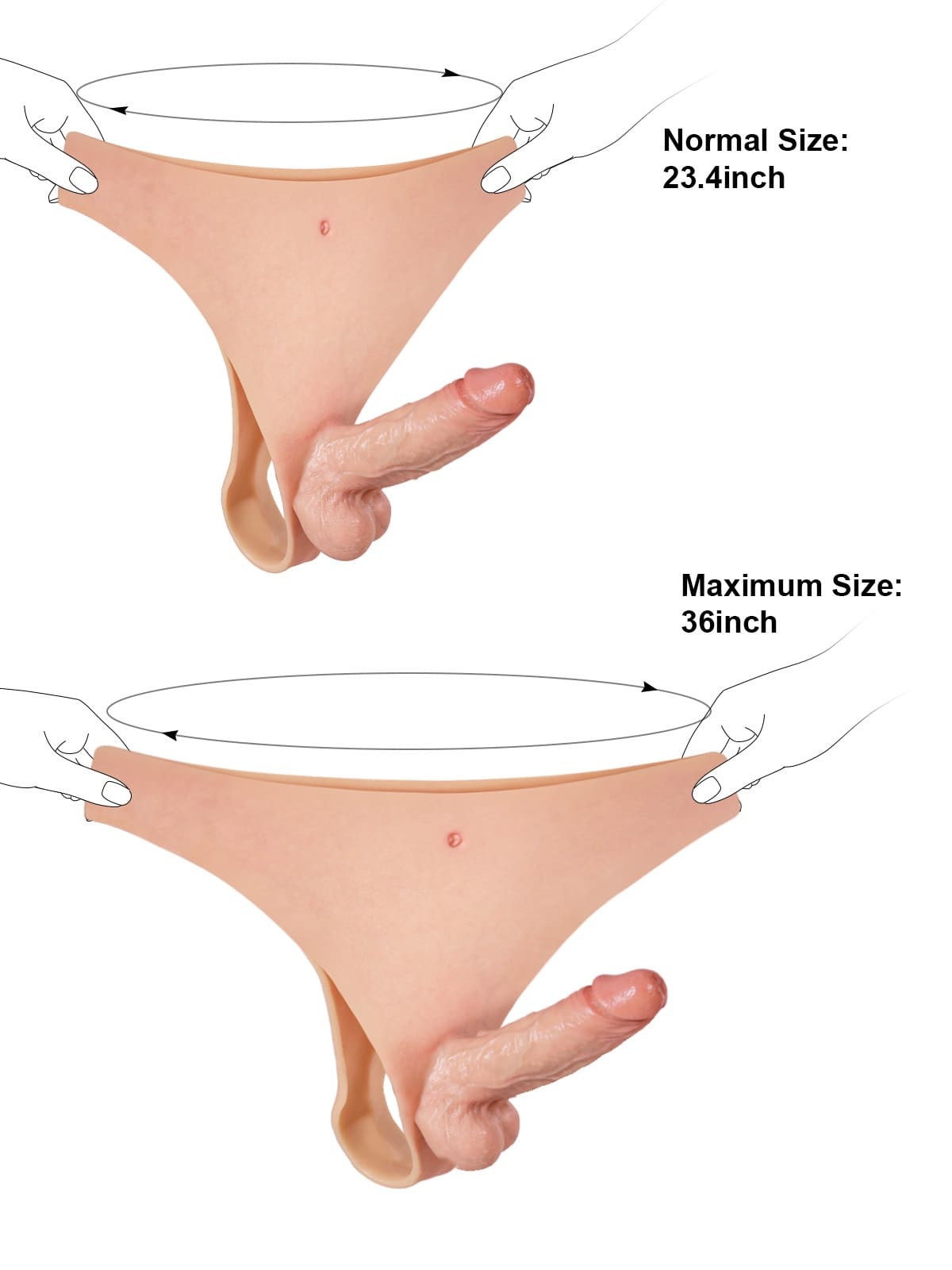 Owen 6.1" x 1.7" Realistic Life Like Soft Cyber Skin Strap On Dildo