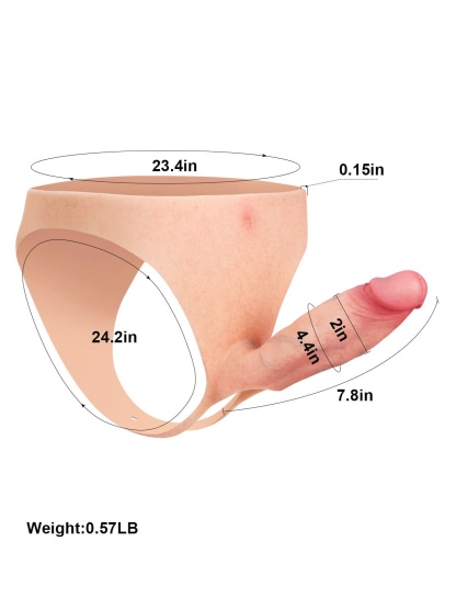 Daenerys Wearable Hollow Strap-On Dildo For Women • For Men • Penis Extension • ED Cock Sleeve