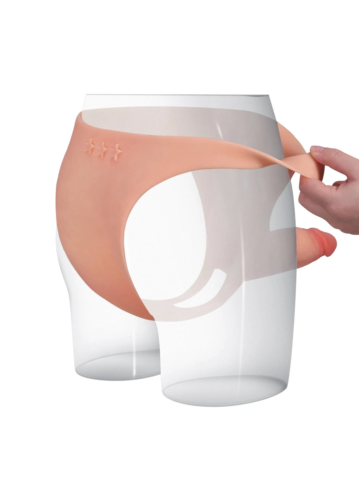 Casey 6" x 2" Hard Version Wearable Hollow Strap-On Dildo | Penis Extension & ED Sleeve