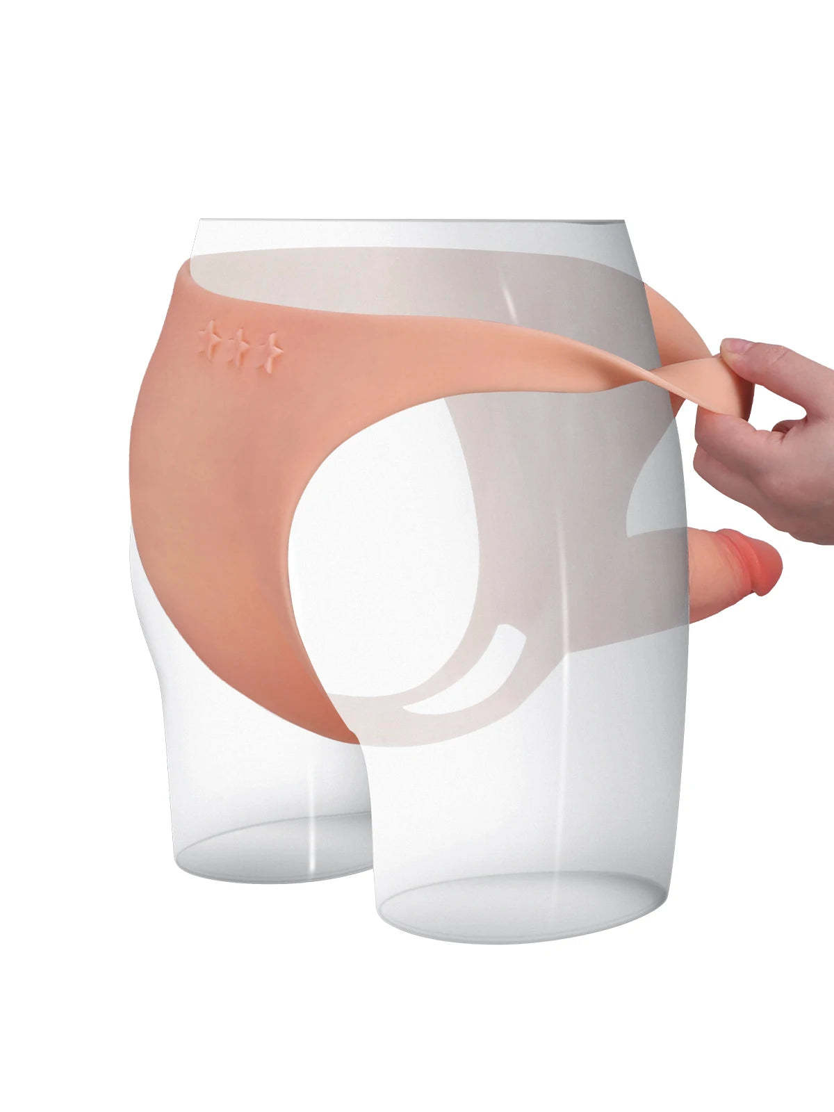 Casey 6" x 2" Hard Version Wearable Hollow Strap-On Dildo | Penis Extension & ED Sleeve