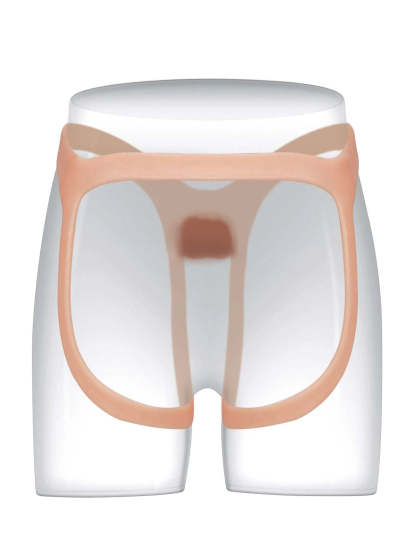 7.5" x 2" Hollow Strap-On with Penis Extension Sleeve For Women, Men, and Couples • ED Support • Wearable Design