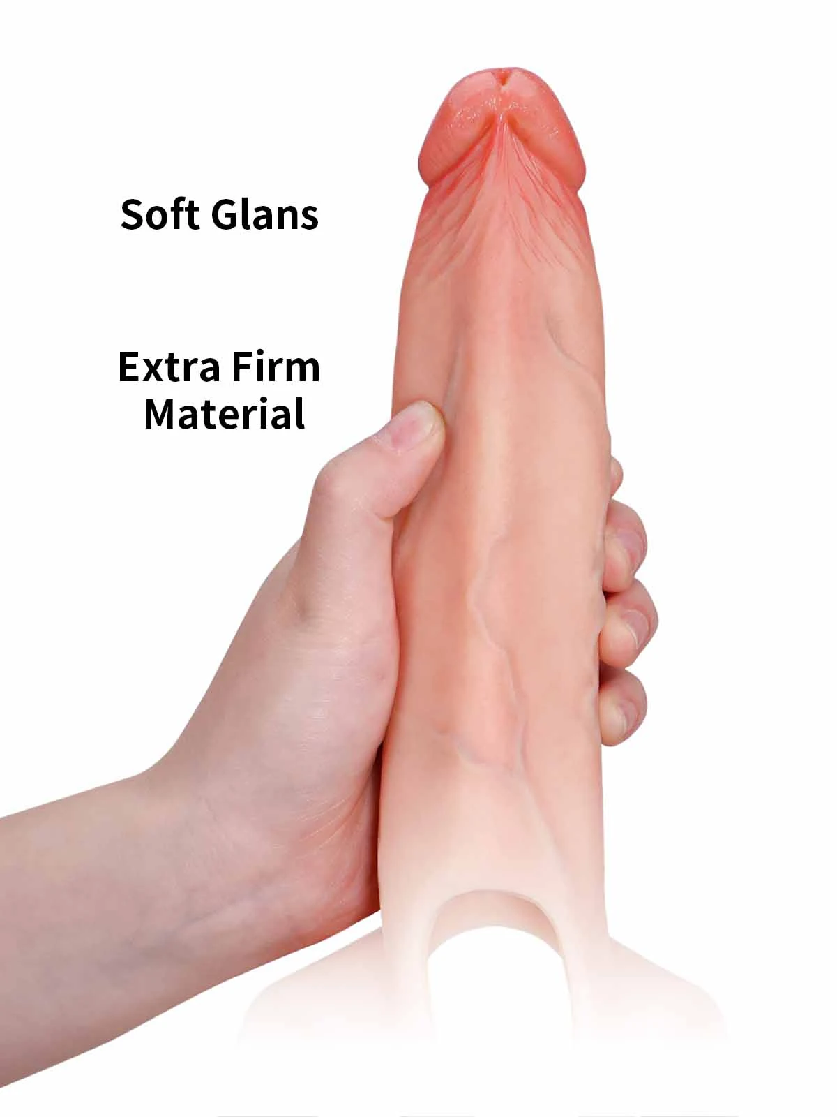 Emberfall 7.5" x 2" Hollow Ultra Slim Open Ball Realistic Wearable Dildo