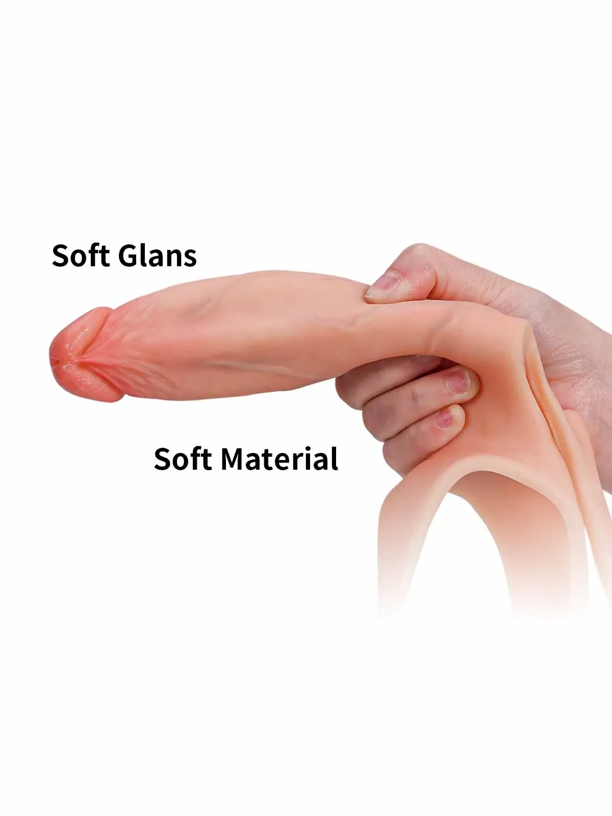 Emberfall 7.5" x 2" Hollow Ultra Slim Open Ball Realistic Wearable Dildo