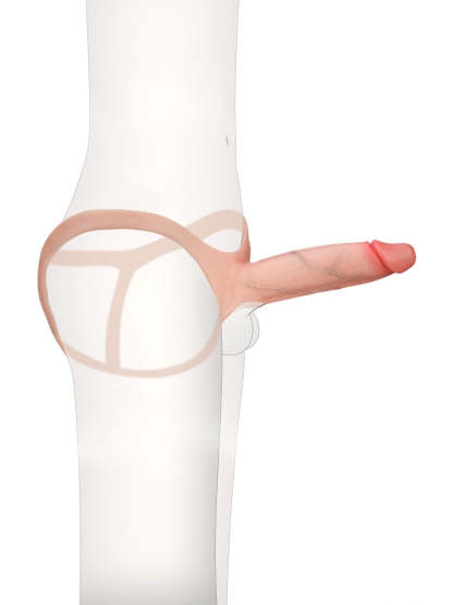 Seraphine  8.3" x 2.2" Wearable Hollow Dildo Strap-On • Penis Extender • ED Sleeve • For Women & Men
