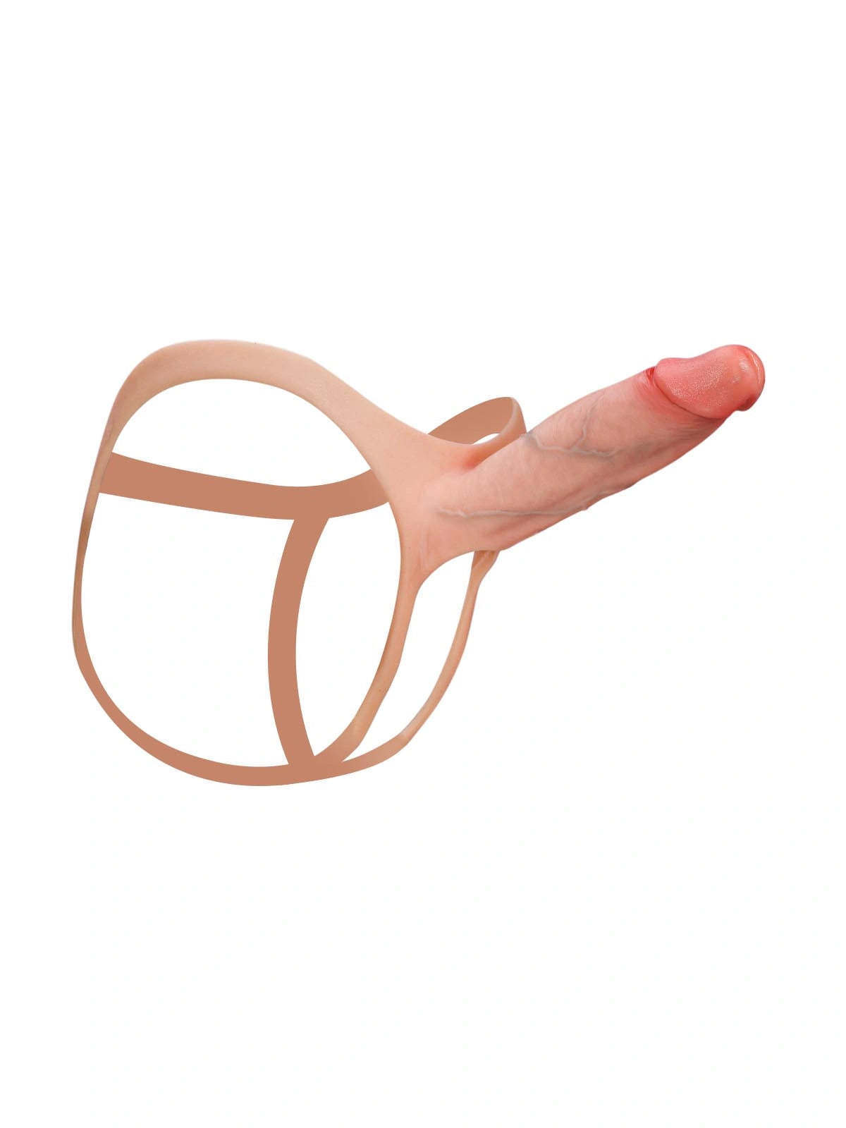 Seraphine  8.3" x 2.2" Wearable Hollow Dildo Strap-On • Penis Extender • ED Sleeve • For Women & Men
