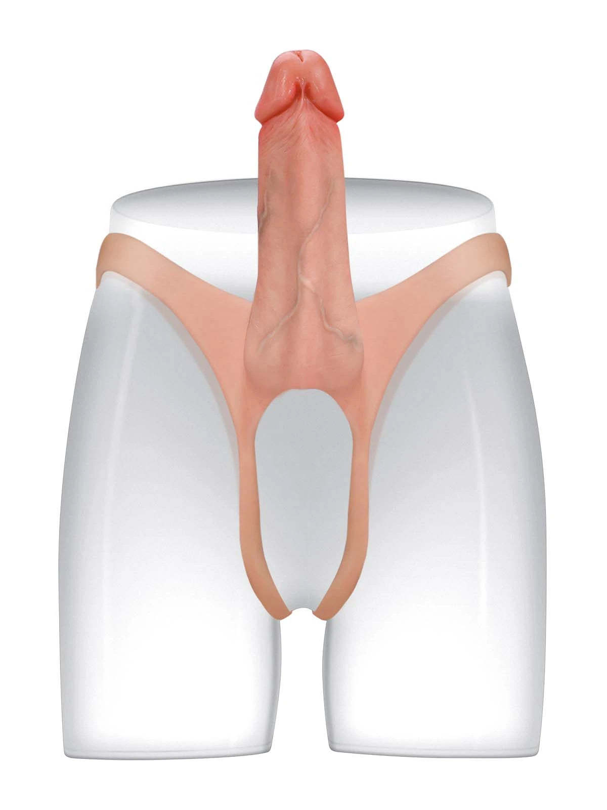 Seraphine  8.3" x 2.2" Wearable Hollow Dildo Strap-On • Penis Extender • ED Sleeve • For Women & Men