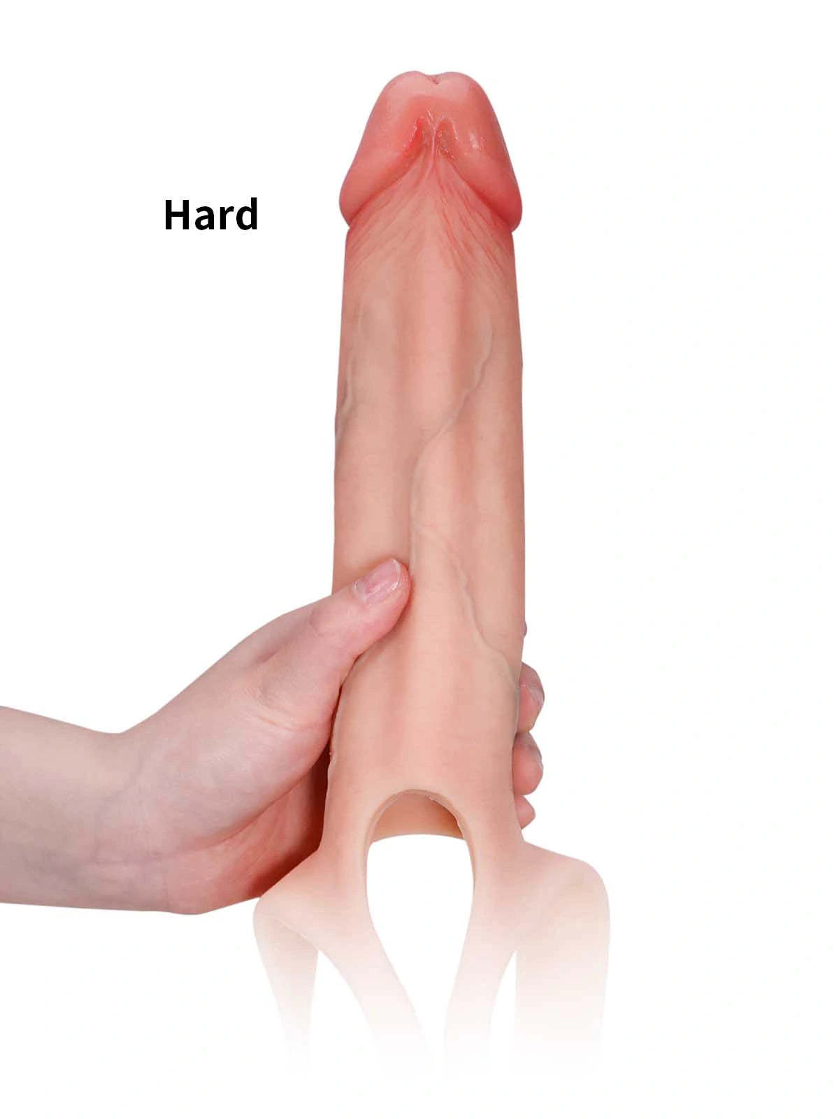 Seraphine  8.3" x 2.2" Wearable Hollow Dildo Strap-On • Penis Extender • ED Sleeve • For Women & Men