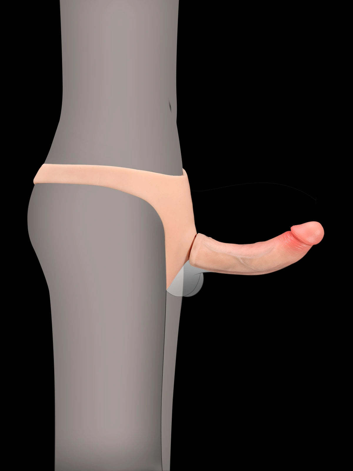 Thalyn | Lifelike Silicone Strap-On With Two Removable Dildo