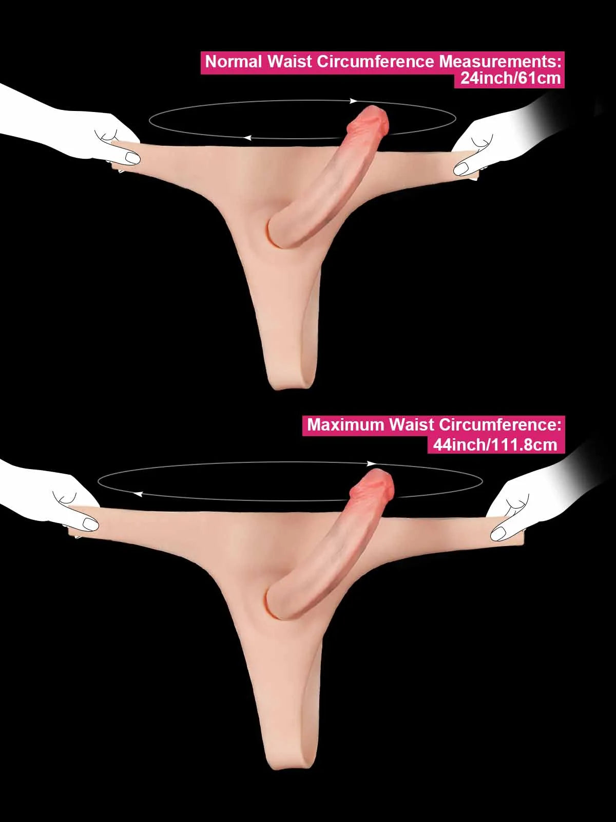 Thalyn | Lifelike Silicone Strap-On With Two Removable Dildo