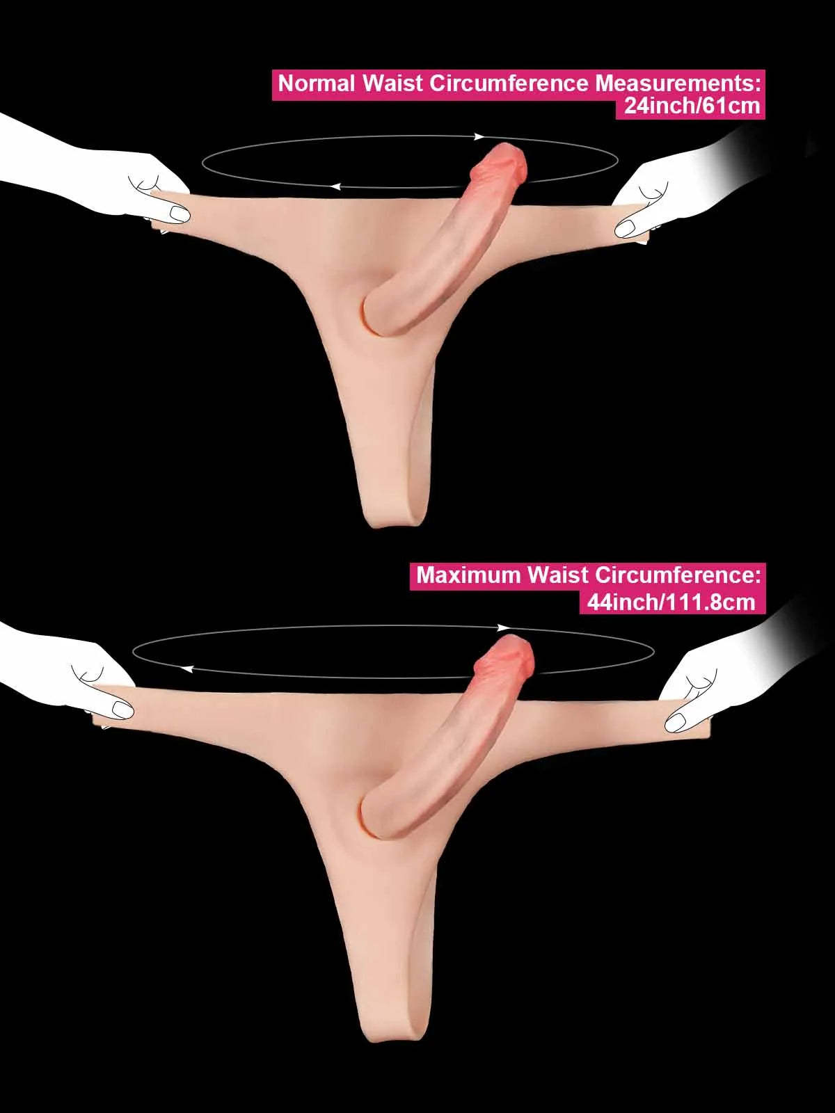 Thalyn | Lifelike Silicone Strap-On With Two Removable Dildo