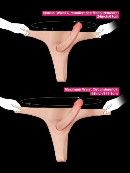Thalyn | Lifelike Silicone Strap-On With Two Removable Dildo