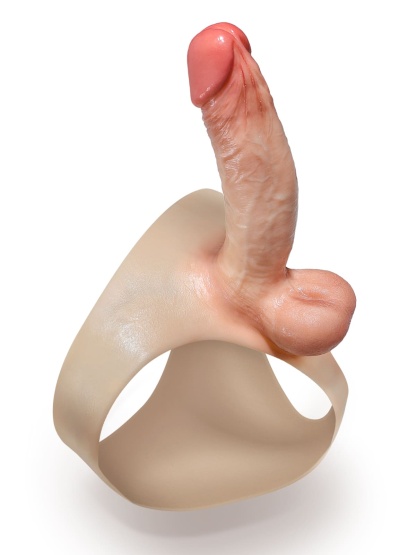 Silicone Strap on Hollow Dildo With Moving Balls For Women & Men