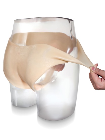 Silicone Strap on Hollow Dildo With Moving Balls For Women & Men