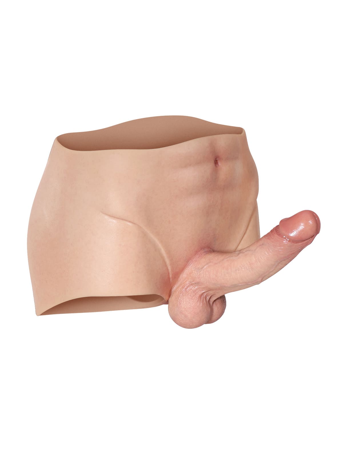 Beck 7.2" x 1.7" Strap Shorts Realistic Soft Cyber Skin Strap-On Dildo