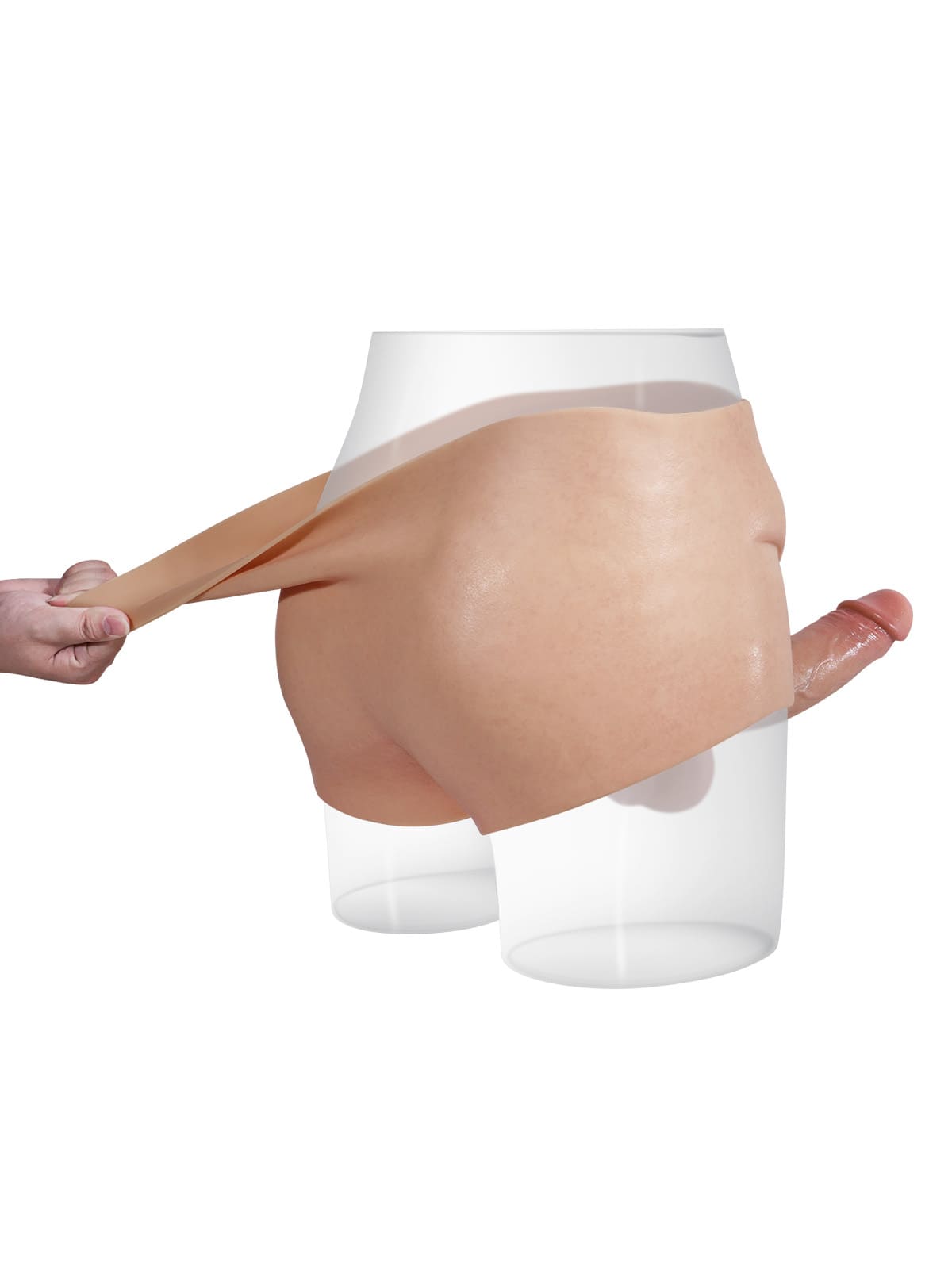 Beck 7.2" x 1.7" Strap Shorts Realistic Soft Cyber Skin Strap-On Dildo