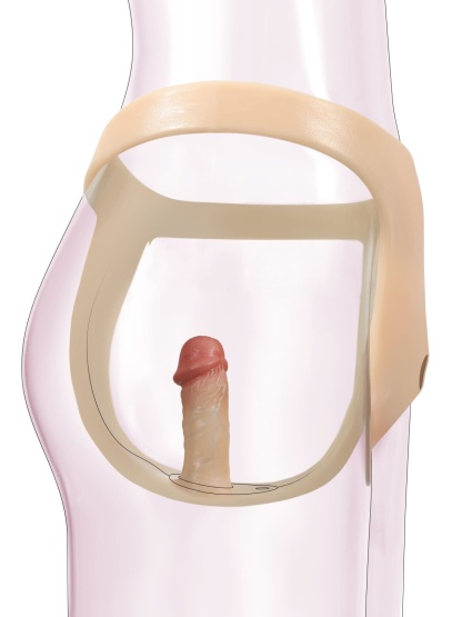 Universal Silicone Strap on With Anal Dildo For Suction Cup Dildo (Replaceable dildo not included)
