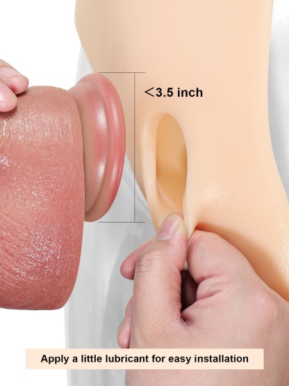 Universal Silicone Strap on With Anal Dildo For Suction Cup Dildo (Replaceable dildo not included)