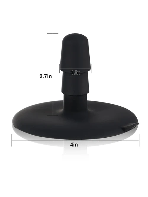 Ross 8.5" x 2.2" Tapered Curved Vac-U-Lock Dildo with Raised Ridge and Veins