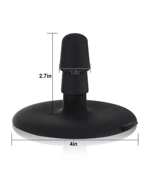 Ross 8.5" x 2.2" Tapered Curved Vac-U-Lock Dildo with Raised Ridge and Veins