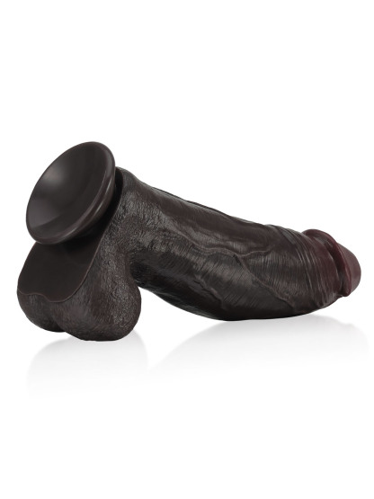 Zeus 11" x 3"  BBC Black Strong Extra Huge Thick Dual Density Dildo