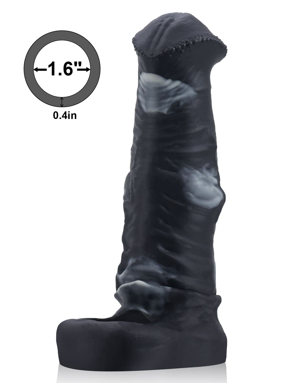 7.3" x 2" Black Horse Fantasy Sleeve