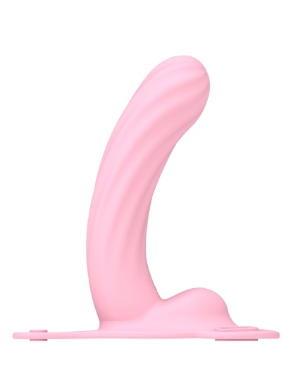 Curved G Spot Dildo Vibrating Strap On 10 Frequency Vibration Strap On Dildo - Wireless Remote Control