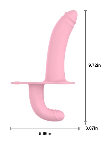 Lesbian Vibrating Strap On 10 Frequency Vibration Strap On Dildo - Wireless Remote Control