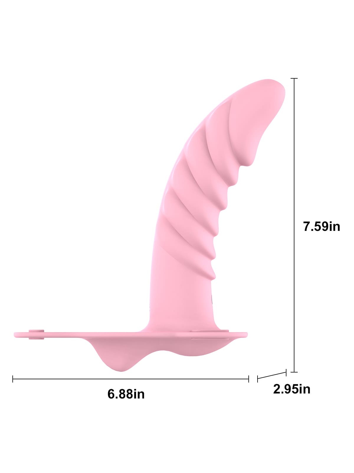 Multi-Textured Dildo Lesbian Vibrating Strap On 10 Frequency Vibration Strap On Dildo - Wireless Remote Control