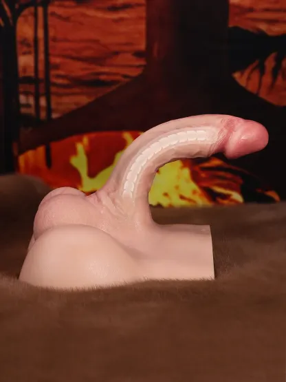 Silas | 6.5" x 1.3" Lifelike Torso Dildo with Soft Booty and Anal Channel