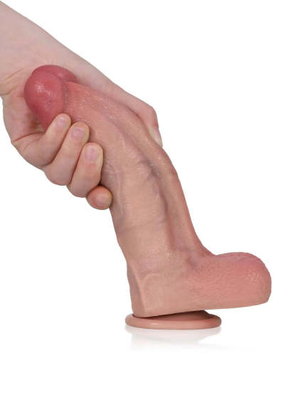 Gimli 8.5" x 2" Tapered Ridged Full Bulge Realistic Soft Touch Dildo