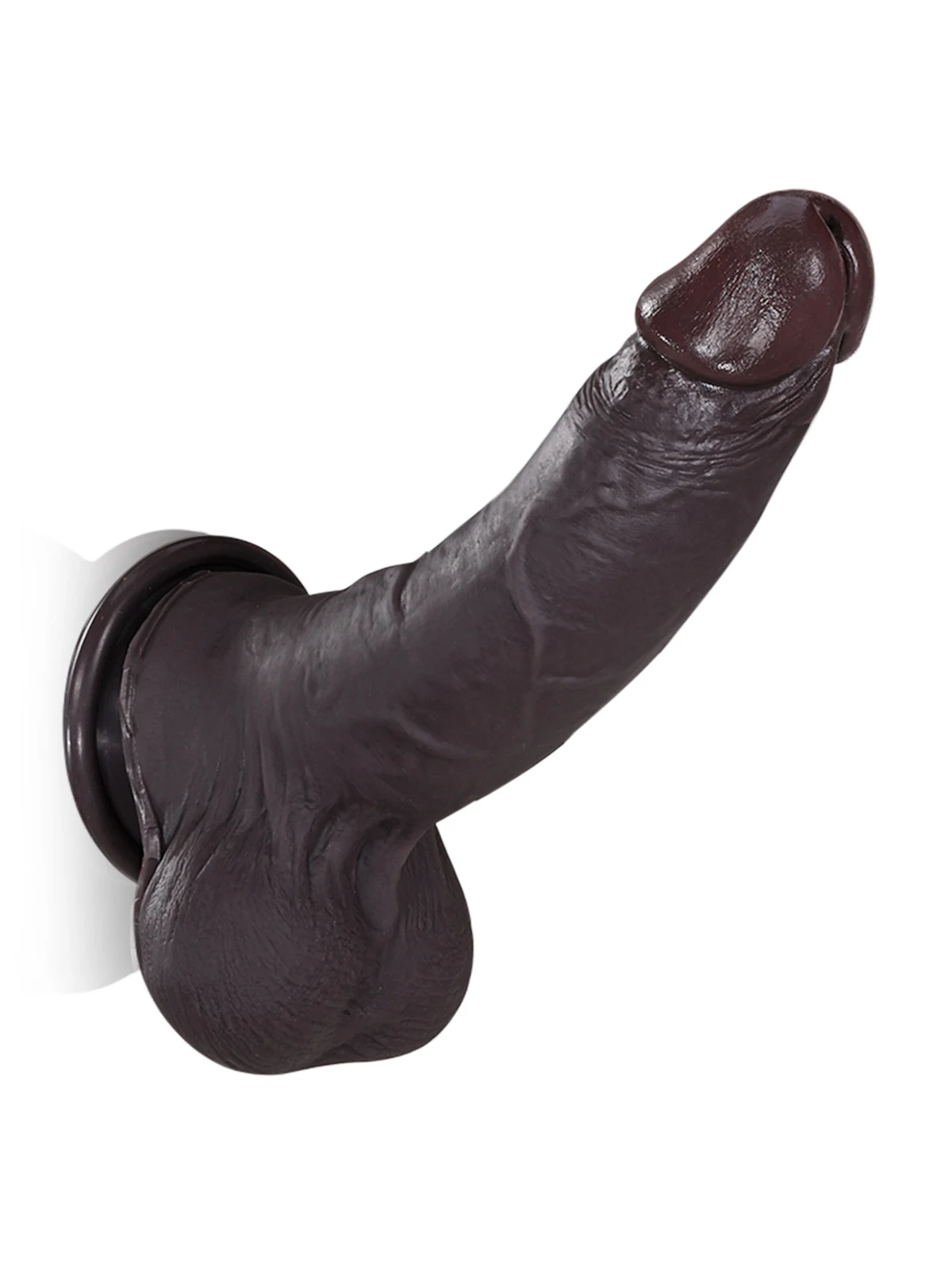  Billy 8.7” x 1.7” Black Sliding Skin Dildo With Moving Balls