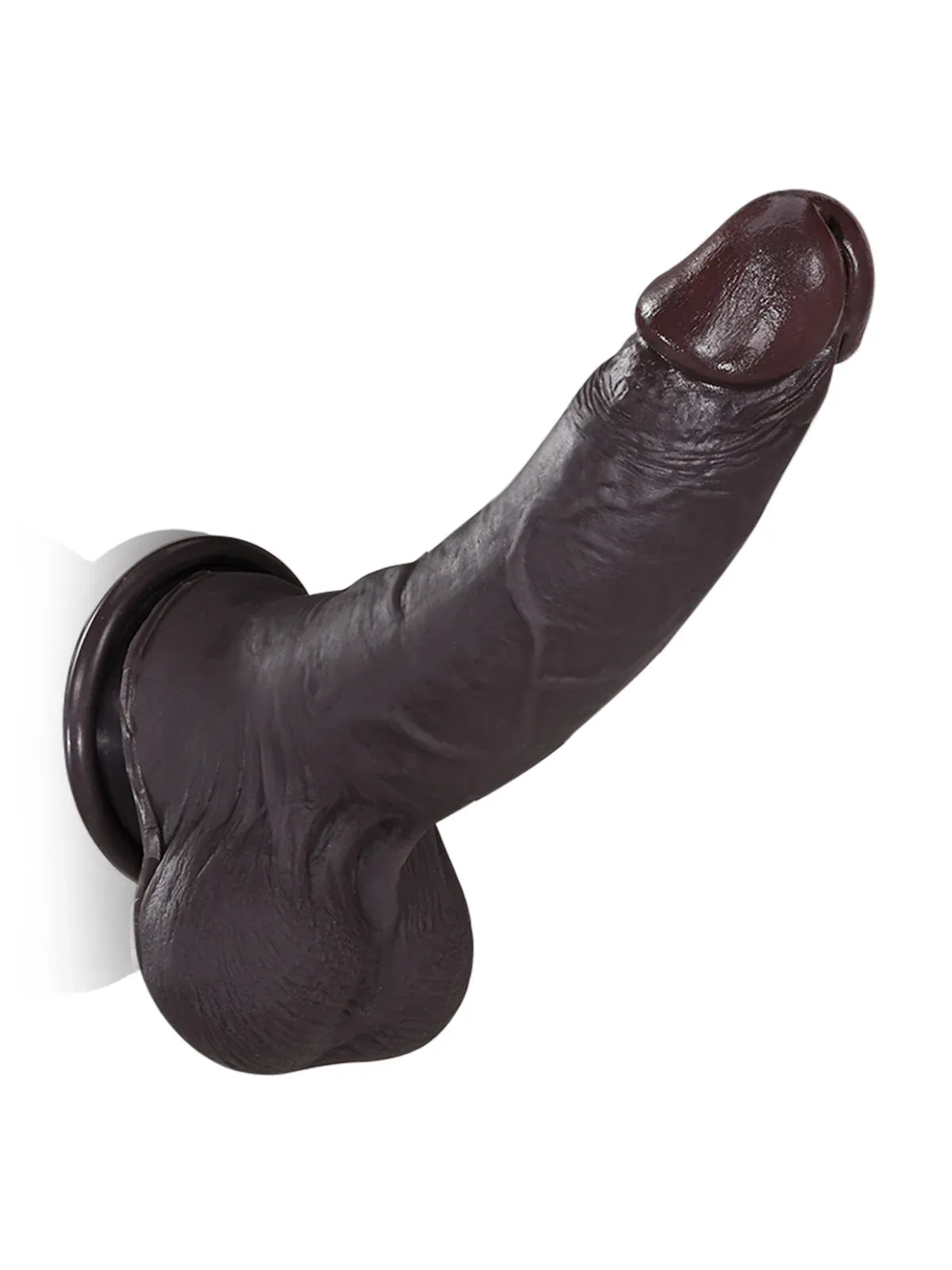 Billy 8.7” x 1.7” Black Sliding Skin Dildo With Moving Balls