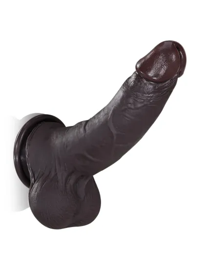  Billy 8.7” x 1.7” Black Sliding Skin Dildo With Moving Balls