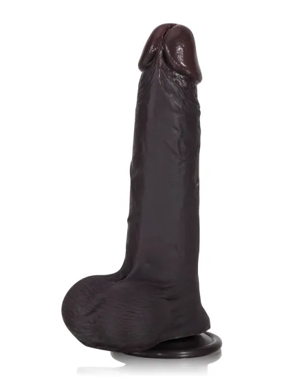  Billy 8.7” x 1.7” Black Sliding Skin Dildo With Moving Balls