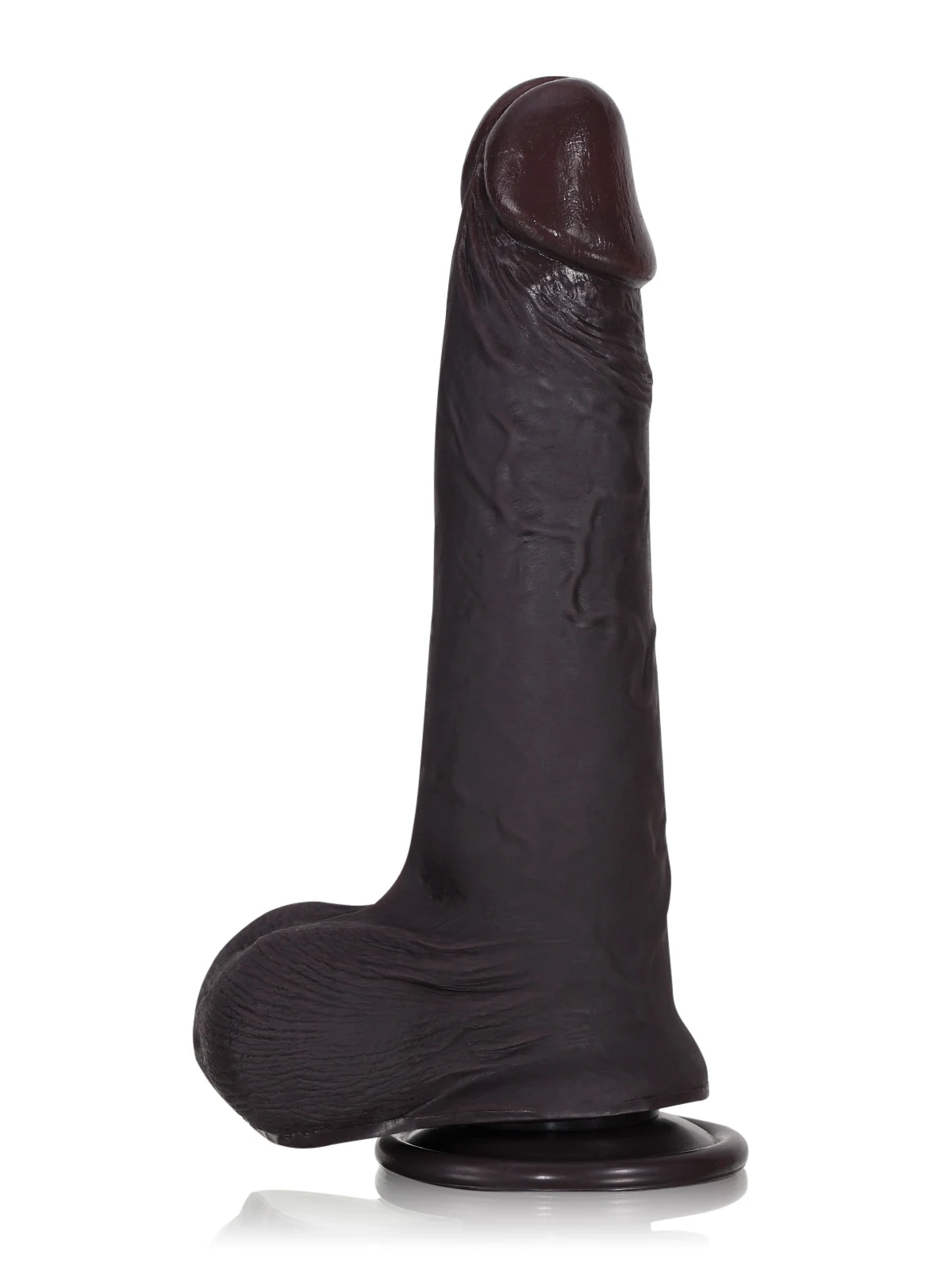  Billy 8.7” x 1.7” Black Sliding Skin Dildo With Moving Balls