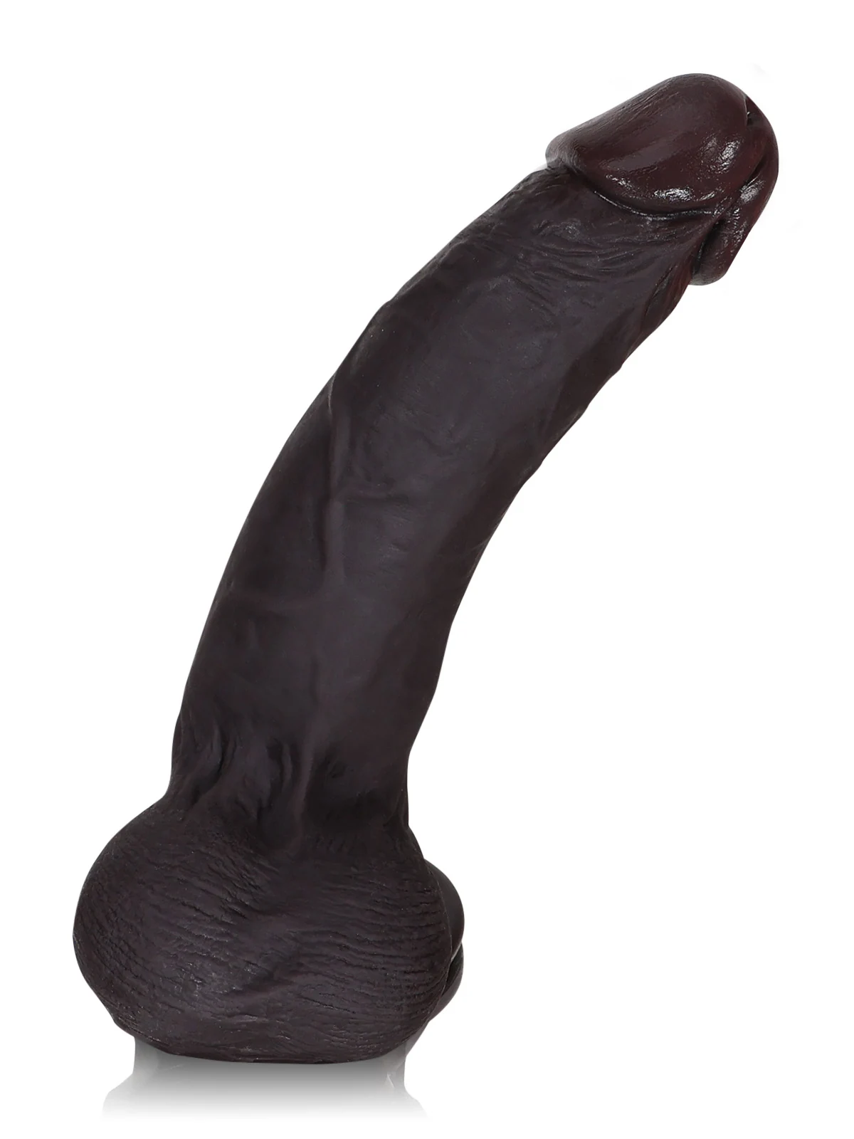  Billy 8.7” x 1.7” Black Sliding Skin Dildo With Moving Balls