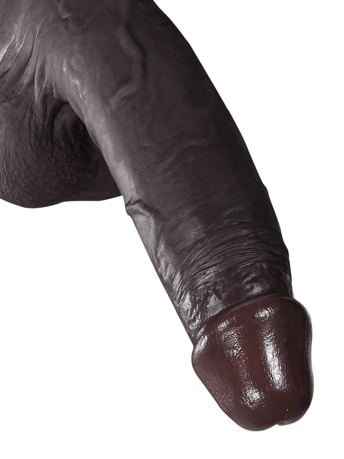  Billy 8.7” x 1.7” Black Sliding Skin Dildo With Moving Balls