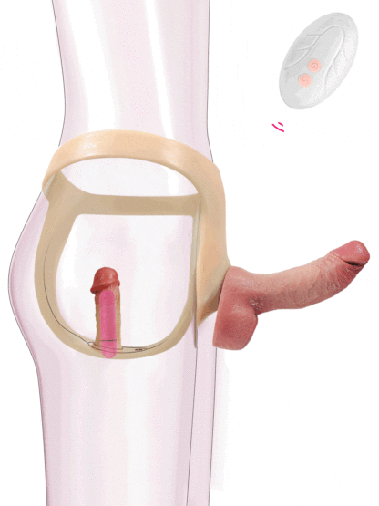 Universal Silicone Strap on With Anal Dildo For Suction Cup Dildo (Replaceable dildo not included)