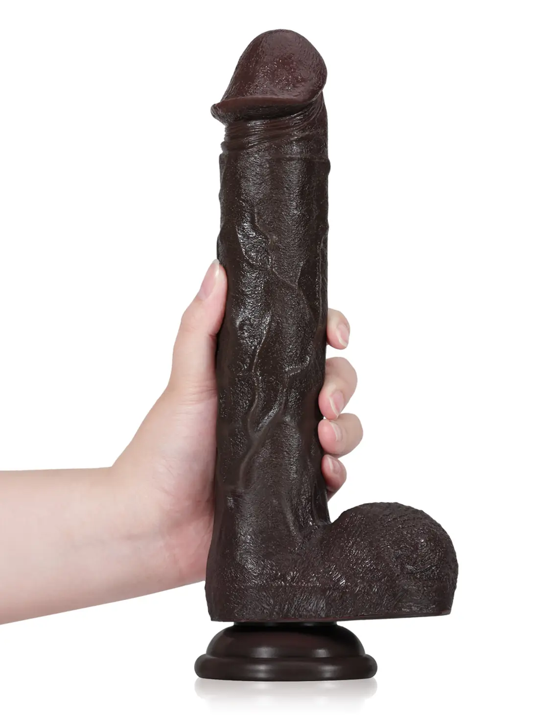 Adrianus  11" x 1.9" Black Big Vibrating Thrusting Dildo 7 Modes Thrusting & 3 Modes Vibrating