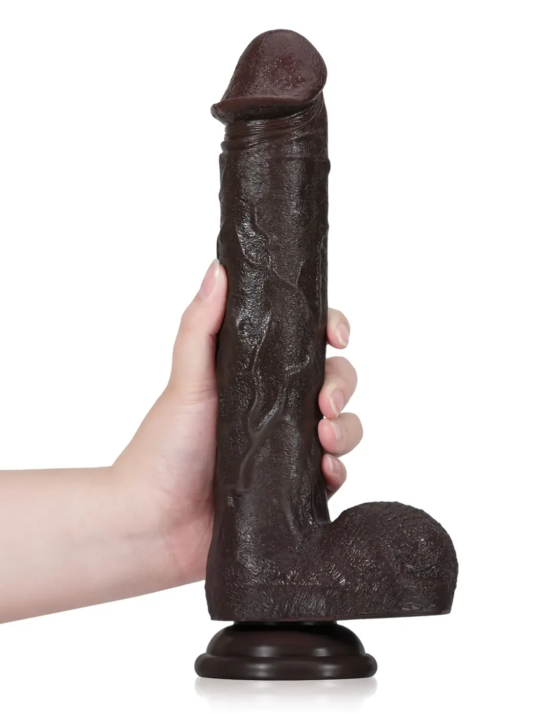 Adrianus  11" x 1.9" Black Big Vibrating Thrusting Dildo 7 Modes Thrusting & 3 Modes Vibrating