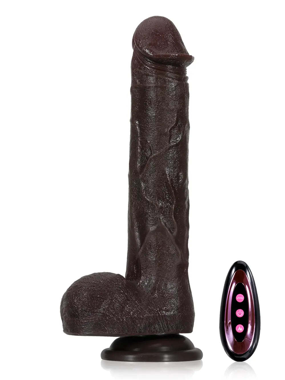 Adrianus  11" x 1.9" Flesh Big Vibrating Thrusting Dildo 7 Modes Thrusting & 3 Modes Vibrating