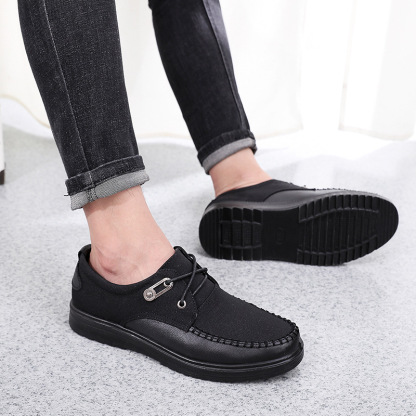 🔥Last Day Promotion 70% OFF 🎁 Men's Casual Leather Good Arch Support & Non-slip Outdoor Breathable Walking Shoes